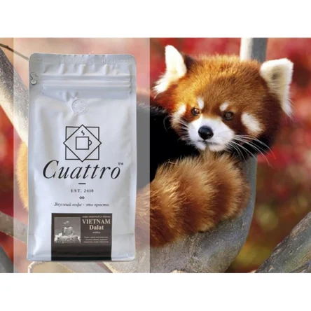 Кофе CUATTRO Vietnam Dalat Арабика